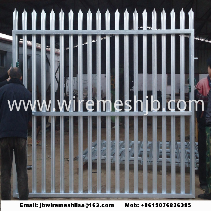 W Shape Powder Coated Palisade Fence Panels